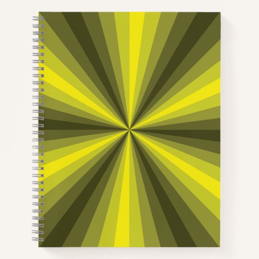Illusion optique Carnet spiral jaune (Devant)