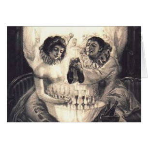 Illusion optique d'amour de crâne rétro