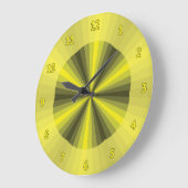 Illusion optique Horloge jaune (Angle)