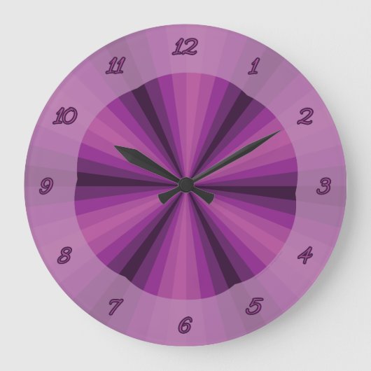 Illusion optique horloge violette (Recto)