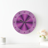 Illusion optique horloge violette (Maison)