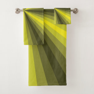 Illusion Optique Jaune Serviette De Salle De Bains