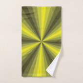 Illusion Optique Jaune Serviette De Salle De Bains (Serviette à main)
