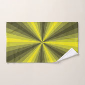 Illusion Optique Jaune Serviette De Salle De Bains (Serviette à main)