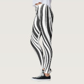 Illusion optique Lourds Leggings rayés (Gauche)