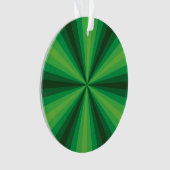 Illusion optique Ornement en acrylique vert (devant)