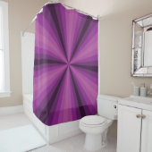 Illusion optique Rideau de douche violet (En situation)