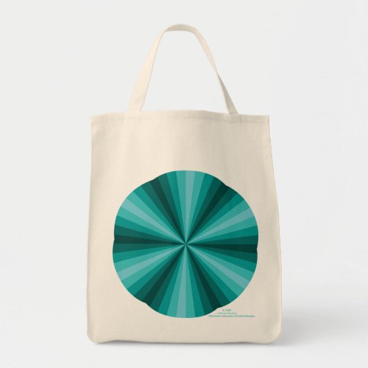 Illusion optique Sac fourre-tout Aqua (Devant)