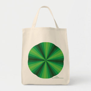 Illusion optique Sac fourre-tout vert