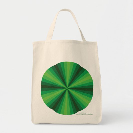 Illusion optique Sac fourre-tout vert (Devant)