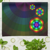 Illusion optique Serviette à main arc-en-ciel (Plié)