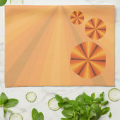 Illusion optique Serviette à main orange (Plié)