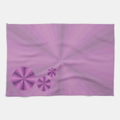 Illusion optique Serviette à main violette (Horizontal)