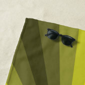 Illusion optique Serviette de plage jaune (En situation)