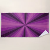 Illusion optique Serviette de plage violette (Devant)