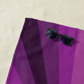 Illusion optique Serviette de plage violette (En situation)