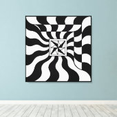 Illusionary Square | Modern Canvas Afdruk (Insitu (Houten vloer))