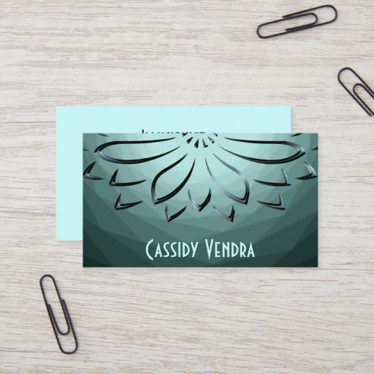 illusionist visitekaartje (Voorkant / Achterkant in situ)