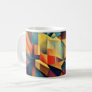 Illusions Magiques : Design de Tasse d'Art Cubiste