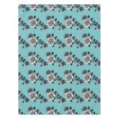 Illustrated Black And White Roses  Tafelkleed (Voorkant)