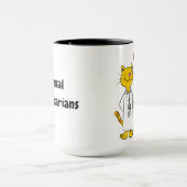 Illustrated cat and dog vets mug (Centre)