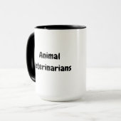 Illustrated cat and dog vets mug (Devant gauche)
