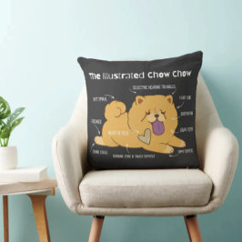 ILLUSTRATED CHOW  2 sizes Kussen