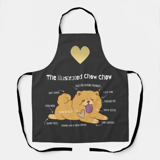 ILLUSTRATED CHOW SCHORT (Voorkant)