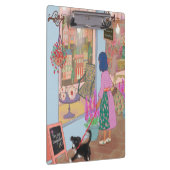 Illustrated Clipboard – Colorful Pattern Design Klembord (Rechts)