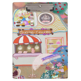 Illustrated Clipboard – Colorful Pattern Design Klembord