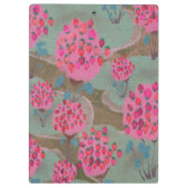 Illustrated Clipboard – Colorful Pattern Design Klembord (Achterkant)