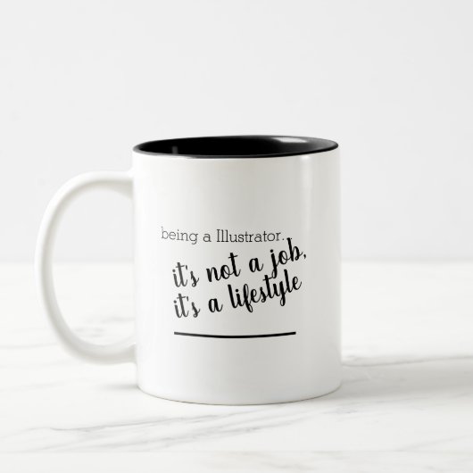 Illustrateur Lifestyle Café Mug (Gauche)