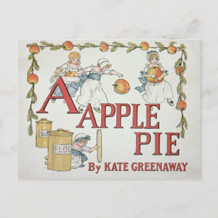 Illustratie "A" uit "Apple Pie Alphabet" Briefkaart