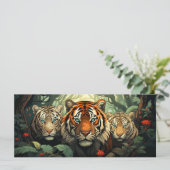 Illustratie Aangepaste teksttijgers (Staand voorkant)