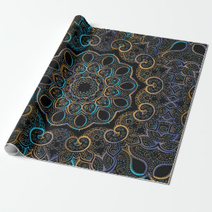 Illustratie achtergrond. Mandala. Indische d Cadeaupapier
