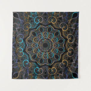 illustratie  achtergrond. Mandala. Indische d Wandkleed