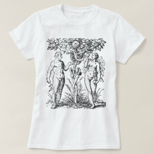 Illustratie Adam en Eva T-shirt
