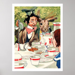 illustratie Alice in Wonderland Poster