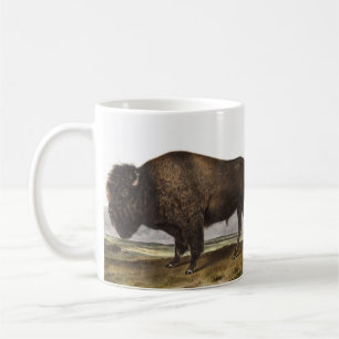 Illustratie Amerikaanse Bison (Bos Americanus) Koffiemok