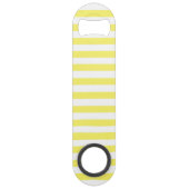 Illustratie anananas Gele Stripes Summer Speed Flessenopener (Achterkant)