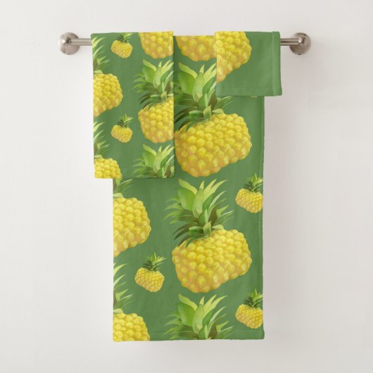 Illustratie ananas bad handdoek (Insitu)