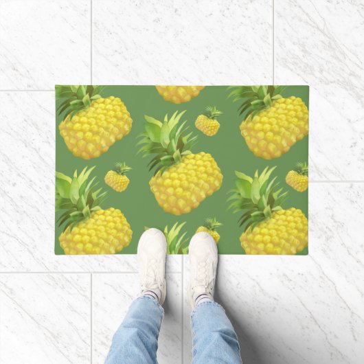 Illustratie ananas deurmat (Binnen)