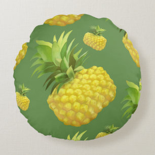 Illustratie ananas rond kussen