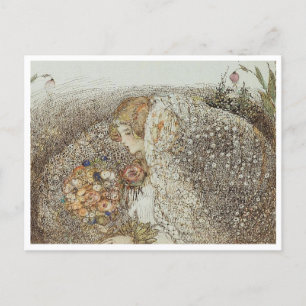 Illustratie Annie French "De Bruid"  Briefkaart