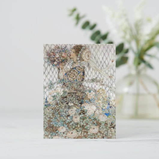 illustratie Annie French "Het Roos" Briefkaart (Staand voorkant)