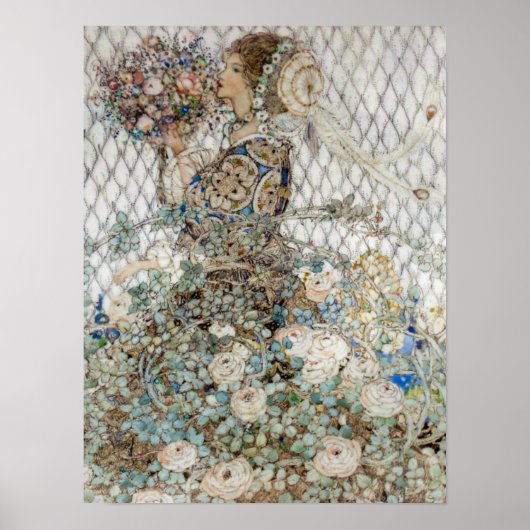  illustratie Annie French "Het Roos" Poster (Voorkant)