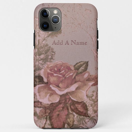 Illustratie Antiek roze rozen Case-Mate iPhone Case (Achterkant)
