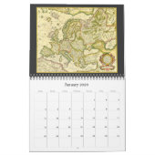  illustratie Antiek Wereldkaarten Kalender (Jan 2026)