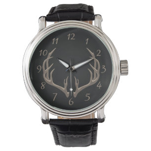 Illustratie Antlers Horloge