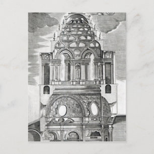 Illustratie architectuur briefkaart